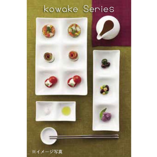 仕切りビュッフェプレート 2枚セット コワケ kowake 白磁 深山陶器