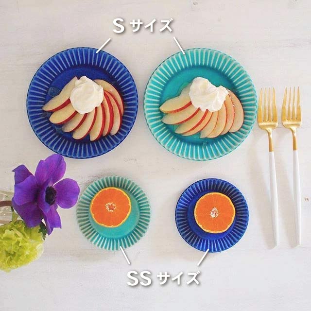 SAKUZAN 作山窯 丸皿 SS 10cm 5枚セット Stripe（19991・19992・19993・20027・20561・20562・20563）