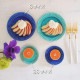 SAKUZAN 作山窯 丸皿 SS 10cm 5枚セット Stripe（19991・19992・19993・20027・20561・20562・20563）