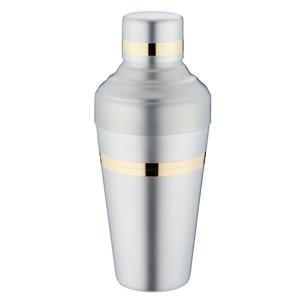 ユキワ UK バロン カクテルシェーカー B 410ml マスキングブラスト 部分金（MBG-BARONSHAKER-B）