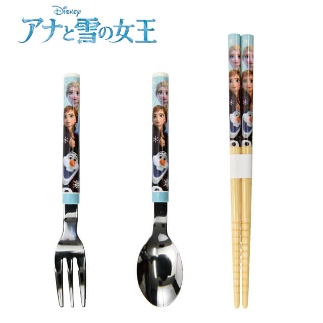 ディズニーのスプーンとフォークセット ディズニー フォーク＆スプーン＆竹箸15cm 選べる5キャラクター 日本製