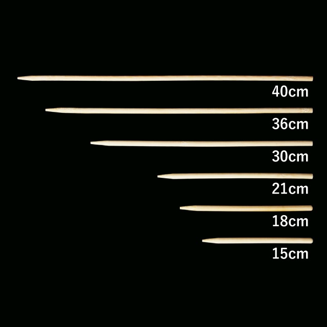 竹 ドック棒 40cm 250本入×5束 1250本（16191）