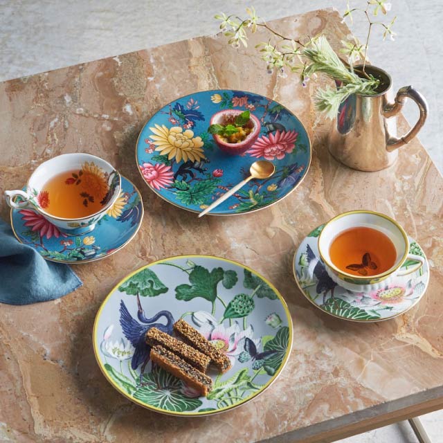 Wedgwood ワンダーラスト ティーカップ・ソーサー ペア