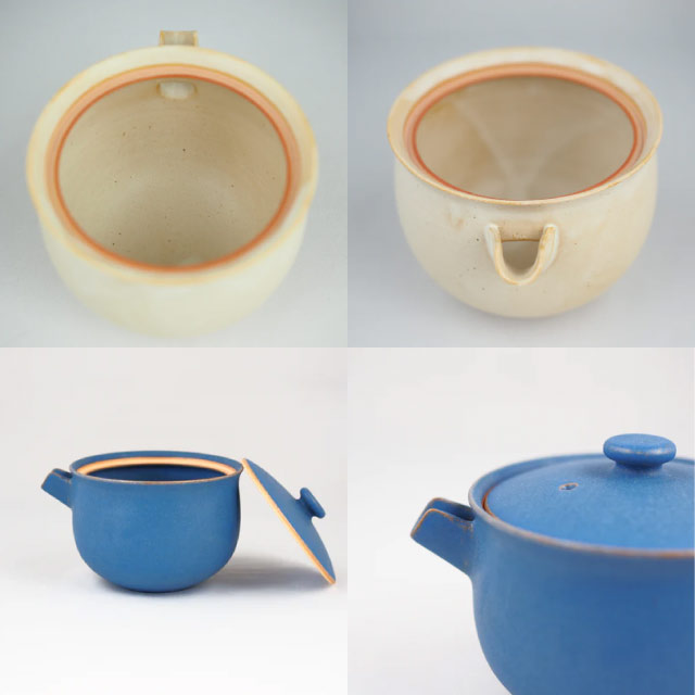 酒器三点揃 片口 120ml & ぐいのみ 60ml 選べる4色 fuuu 京焼 清水焼（COS-003-）