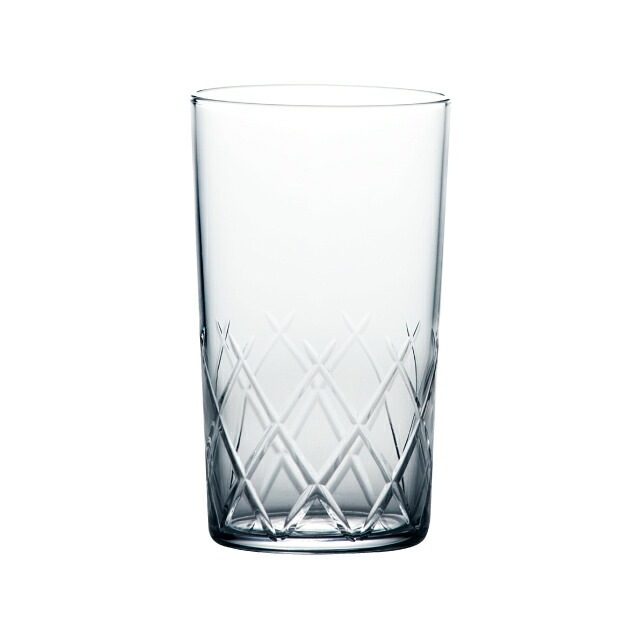 ビールグラス 一口ビール 薄氷 矢来カット 150ml 6個入 東洋佐々木ガラス（B-21105CS-C745）