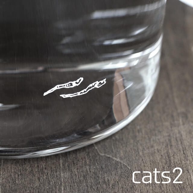 木村硝子店 cats 全3種 ロックグラス 300ml（17804・17805・17806