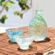 お猪口 ぐい呑 イエロー 55ml 酒杯 いろしずく 東洋佐々木ガラス（WA523）