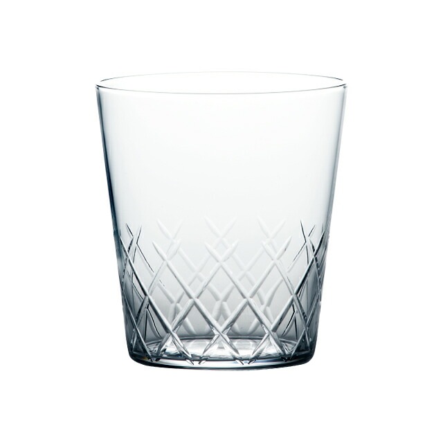 オンザロック 薄氷 矢来カット 305ml 6個入 東洋佐々木ガラス（B-21109CS-C745）