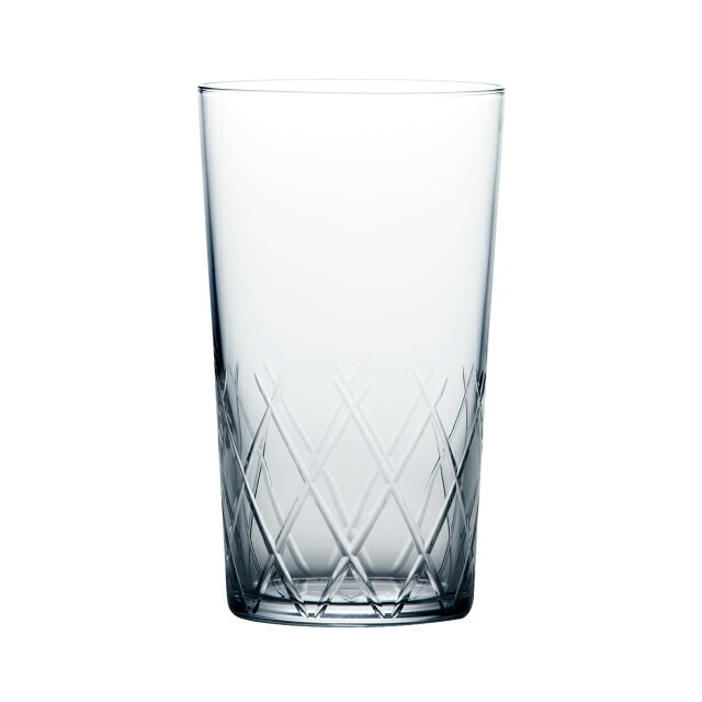 タンブラー 薄氷 矢来カット 315ml 6個入 東洋佐々木ガラス（B-21110CS-C745）