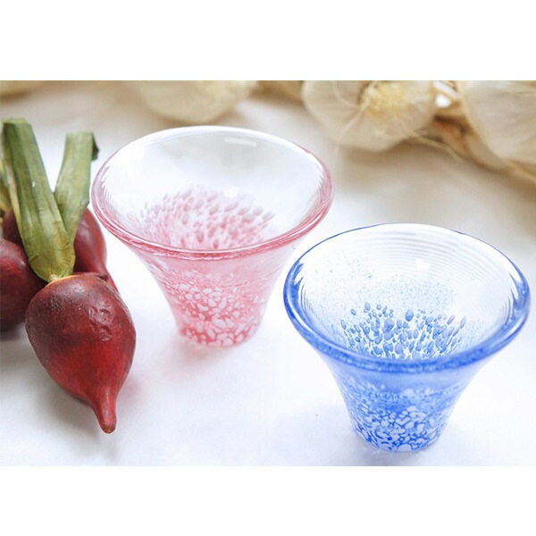 富士山グラス 赤 35ml 東洋佐々木ガラス（WA517）