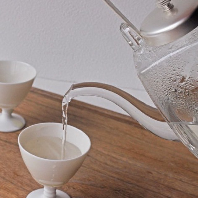 長角ちろり 銀ソフト 中子付き 450ml 廣田硝子（156-SLF）