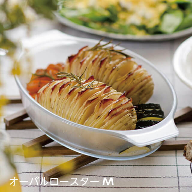 セラベイク オーバルロースターM 350ml Cera Bake アデリア 石塚硝子（K-9586）