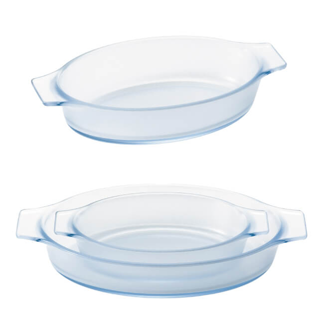 セラベイク オーバルロースターM 350ml Cera Bake アデリア 石塚硝子（K-9586）