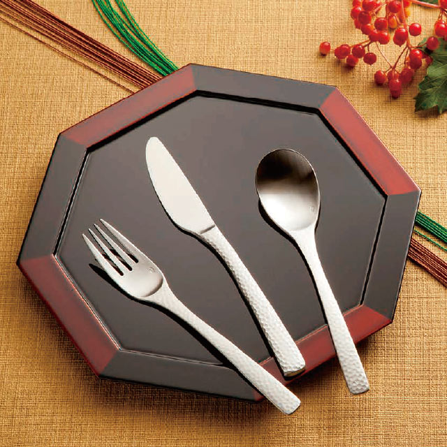 トーダイ 匠 デザートナイフ波刃 共柄 6本セット オールサテン仕上 18-8（005307）