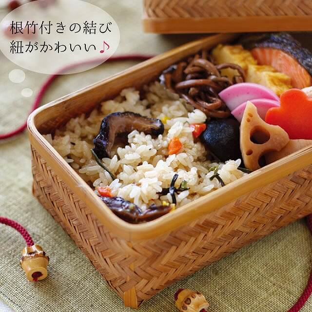 【新品】竹巧彩　お弁当箱　おむすび箱　長方形　豆腐カゴ　小物入れ 楽天市場】弁当箱 三角おむすび篭(大) 5517 弁当 篭 ランチ
