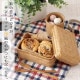 弁当箱 すす竹 アジロ弁当 ビジネス用 ゴムベルト付 雅竹(70-087)