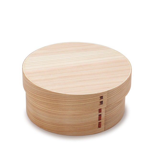 弁当箱 杉 曲げわっぱ弁当 丸 雅竹（70-176）