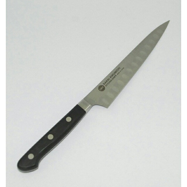 堺菊守 サーモン型（口金付）ペティーナイフ 150mm（MS-115）