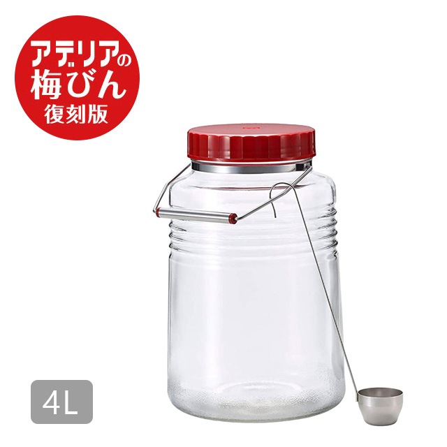 復刻梅びん 4L レードル付き アデリア 石塚硝子（721）