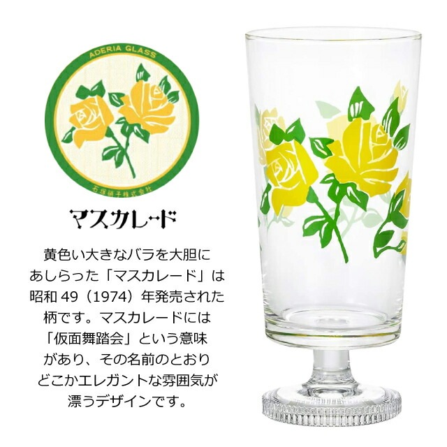 アデリアレトロ レトロ グラス 脚付きグラス 2個入 全7種 アデリア 石塚硝子（1900/1901/1902/1903/1904/1932/1975）