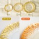 プレート 15cm フラッシュ カッパー/ゴールド 1枚 吉沼硝子（24-632-CP・24-632-GD）