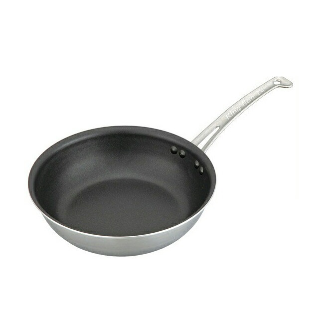 中尾アルミ ND-9M キングフロンフライパン深型 18cm オール熱源対応 IH対応（5094294）07-0097-0501