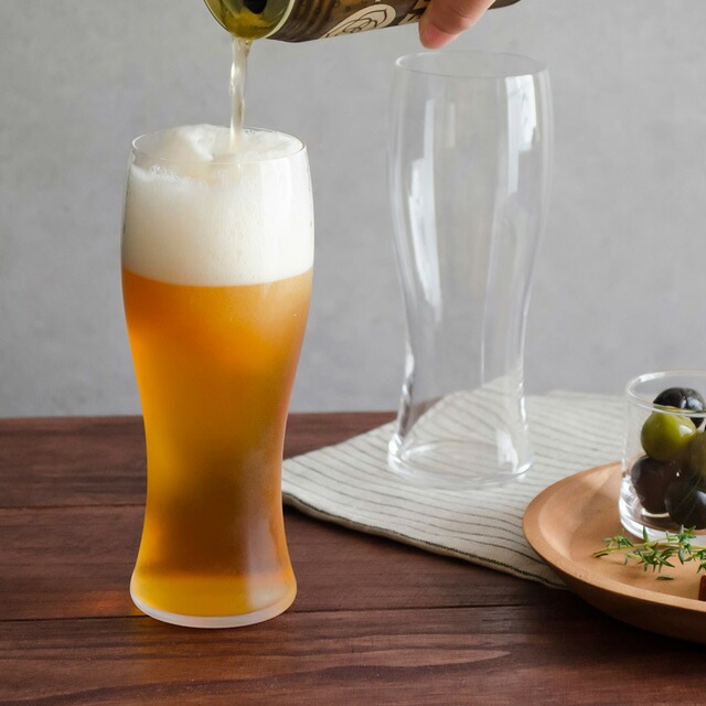 ビールグラス 薄氷 ビヤーグラス 395ml 3個 東洋佐々木ガラス（B-21141CS）