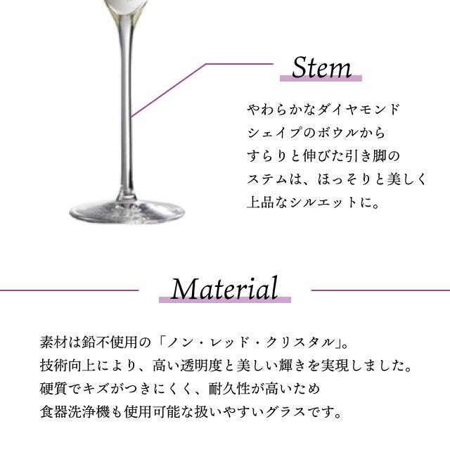 シャンパングラス プラティーヌ シャンパン 261ml 選べる個数 2脚・6脚