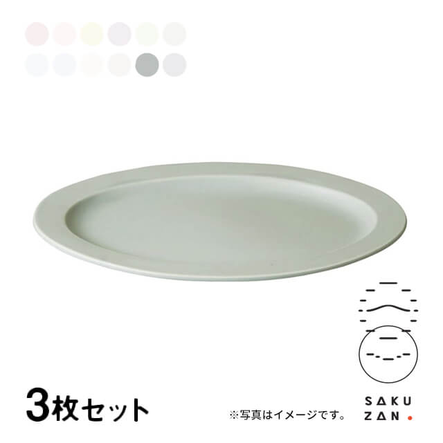 SAKUZAN 作山窯 オーバル プレート M 3枚セット 24cm Sara DAYS