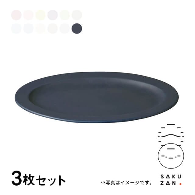 SAKUZAN 作山窯 オーバル プレート M 3枚セット 24cm Sara DAYS