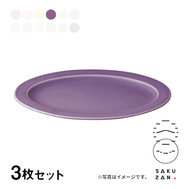 SAKUZAN 作山窯 オーバル プレート M 3枚セット 24cm Sara DAYS