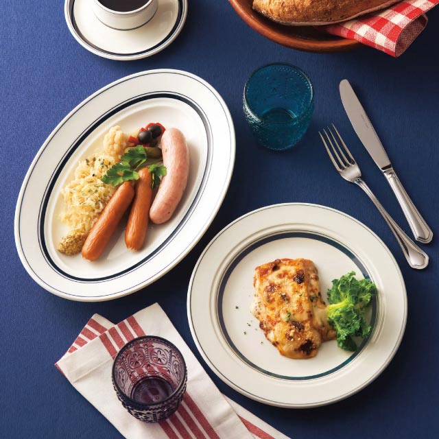 カントリーサイド 19cm スープボウル ネイビーブルー 6個セット KOYO コーヨー（13428023）