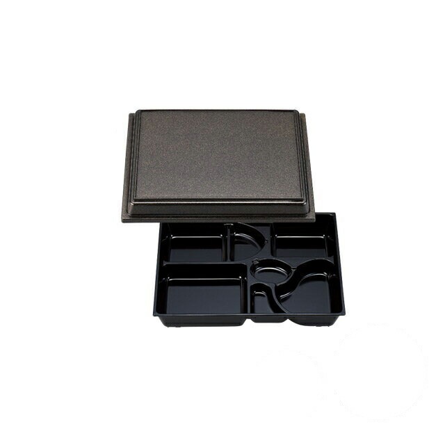 神田弁当 尺0寸 黒パール内黒 3個セット 和美作日 Wabisabi（3-634-01)