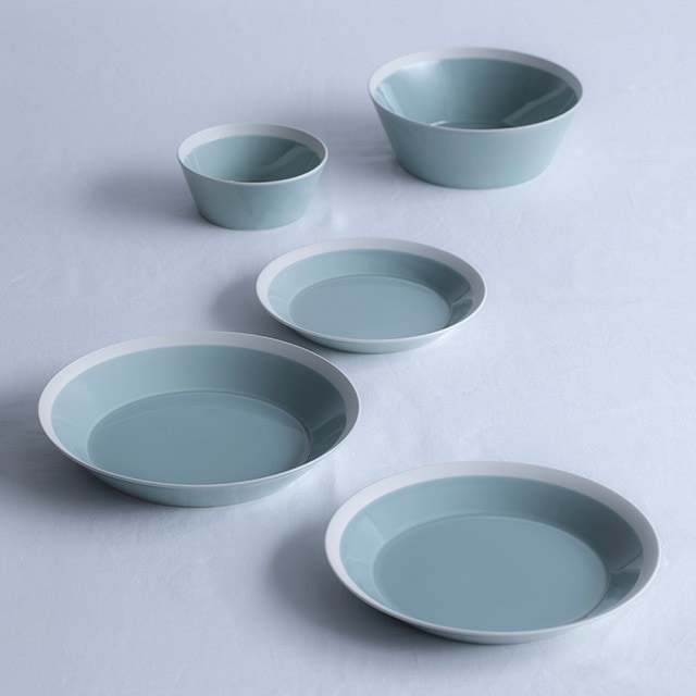 木村硝子店 プレート dishes 230 plate 2枚 ペア fog gray