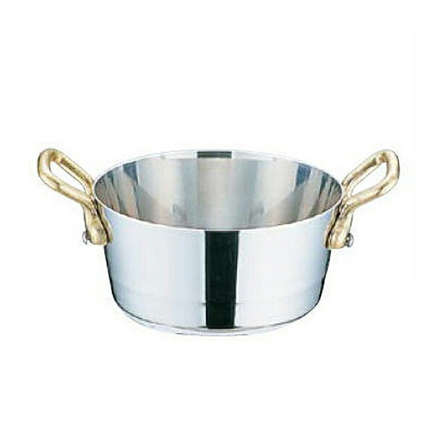 ユキワ UK 18-8 プチテーパーパン両手深型鍋 蓋無 10cm （PPT8703）1