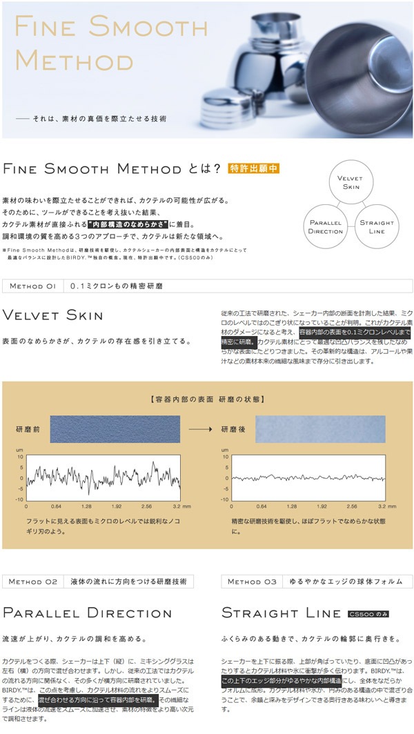 BIRDY カクテルシェーカー（CS500EJ）