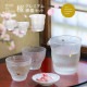 プレミアム酒器セット 桜 専用箱付き プレミアムニッポンテイスト The Premium Nippon Taste 盃 片口 アデリア 石塚硝子（S-6360）