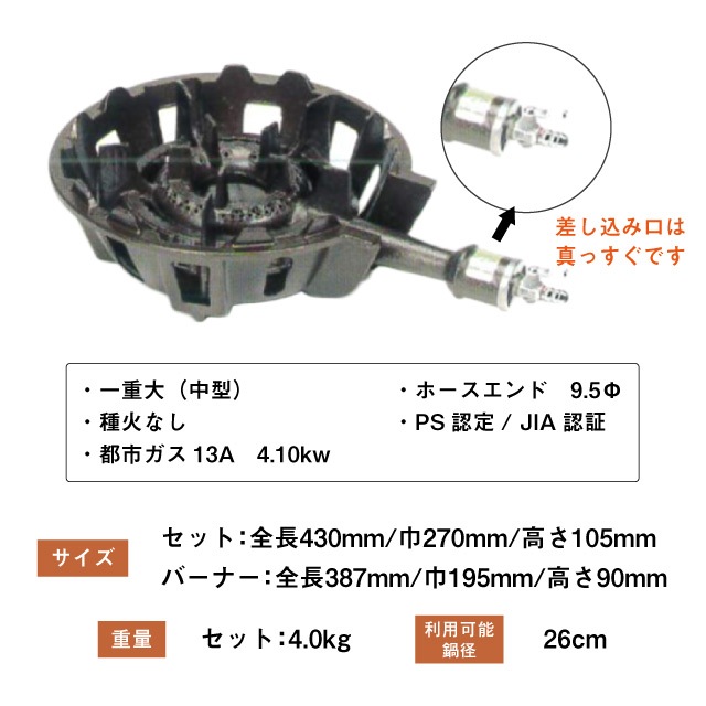 鋳物コンロ TS-540 13A（404061）07-0332-0106- 全ての商品 | ANNON 