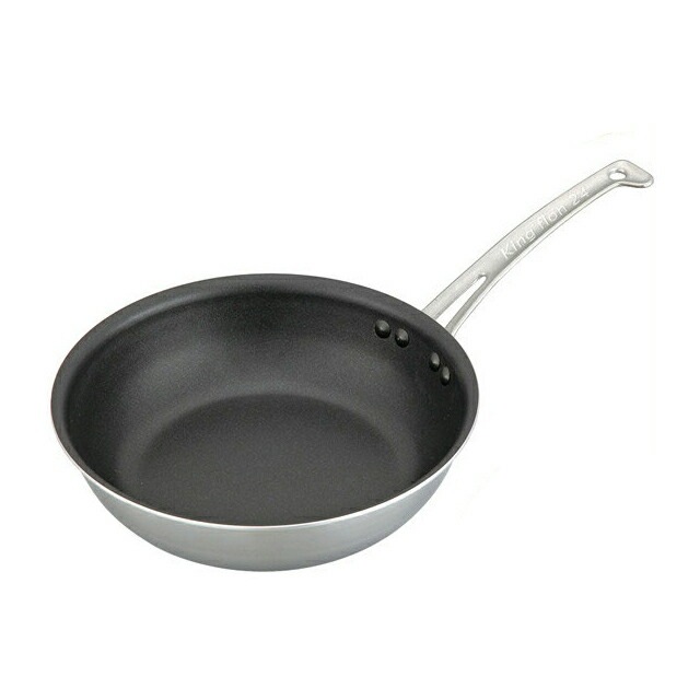 中尾アルミ ND-9M キングフロンフライパン深型 24cm オール熱源対応 IH対応（5094317）07-0097-0503