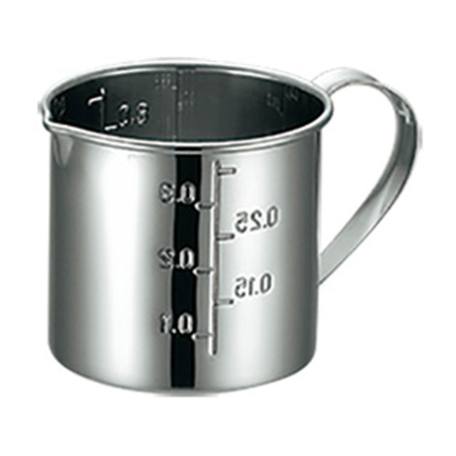 KO 18-8 口付計量カップ 8cm 400cc（036044）07-0189-0801
