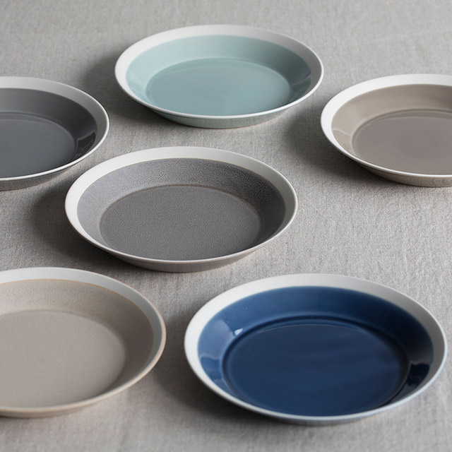 木村硝子店 プレート dishes 180 plate 4枚 fawn brown イイホシユミコ（15758）