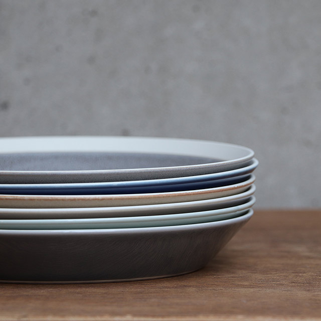 木村硝子店 プレート dishes 180 plate 4枚 fawn brown イイホシユミコ（15758）