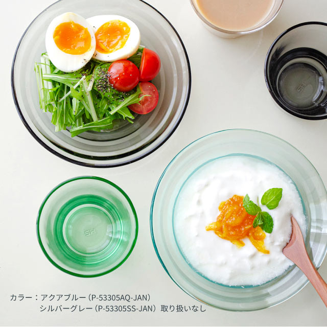 ルラック ボール 2個入 全2色 クリア アクアブルー 東洋佐々木ガラス（P-53305-JAN/P-53305AQ-JAN）