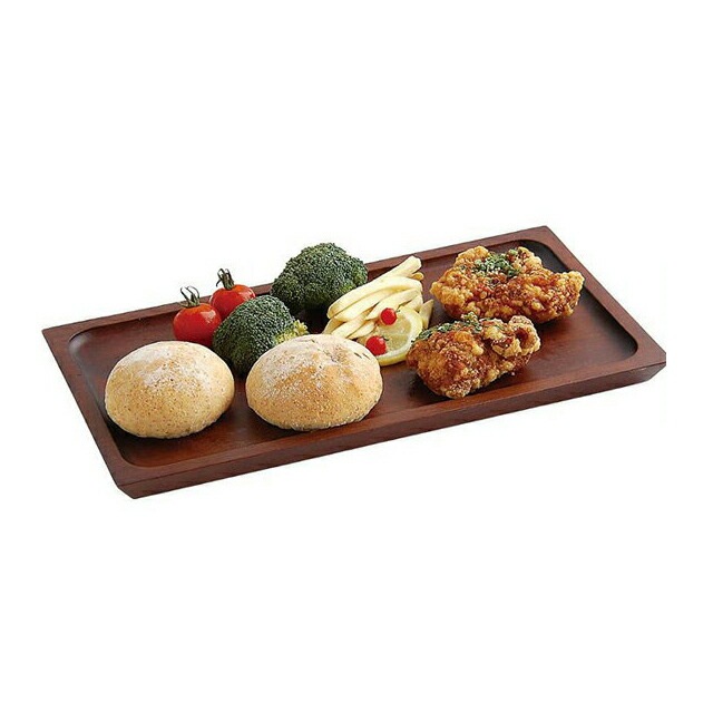 木製カフェトレイ スリム ブラウン（PKH0201）1-2032-1601