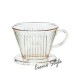 カリタ Kalita プラスチック製コーヒードリッパー 102-D（2-4人用)（5001）