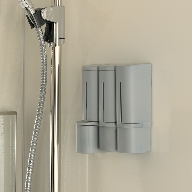 ディスペンサー 液体タイプ 500ml グレー HOVER ホバー リッチェル マグネット 下から出てくる [KU] 4945680100380