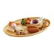 木製カフェトレイ オーバル ナチュラル(PKH0302)1-2032-1702