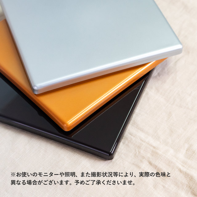 重箱 6.5寸/7.0寸 2段/3段用 彩重 新溜/金/銀 抗菌加工（COS-102-2）