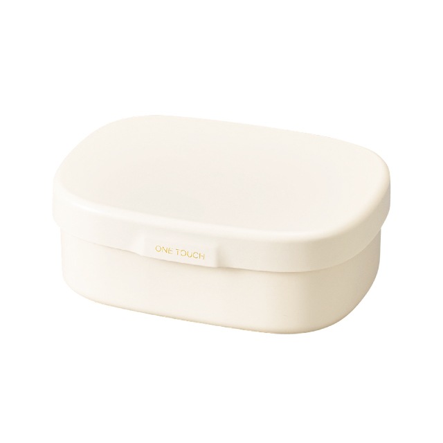 弁当箱 1段 400ml ホワイト さっと洗えるお弁当箱 S たつみや HAKOYA（30368）[KU] 4964026303681