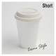 サーモタンブラー S 二重構造 ホワイト 250ml 蓋付き GCC（GTTSWH）